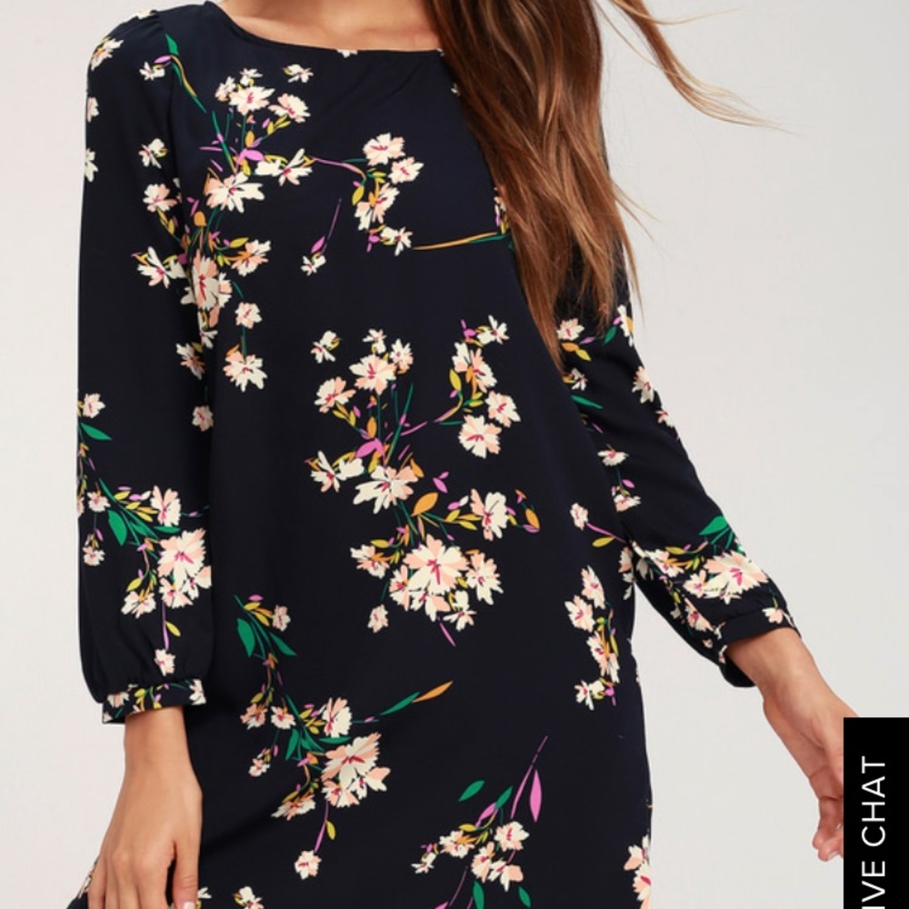 Lulus long sleeve floral dress